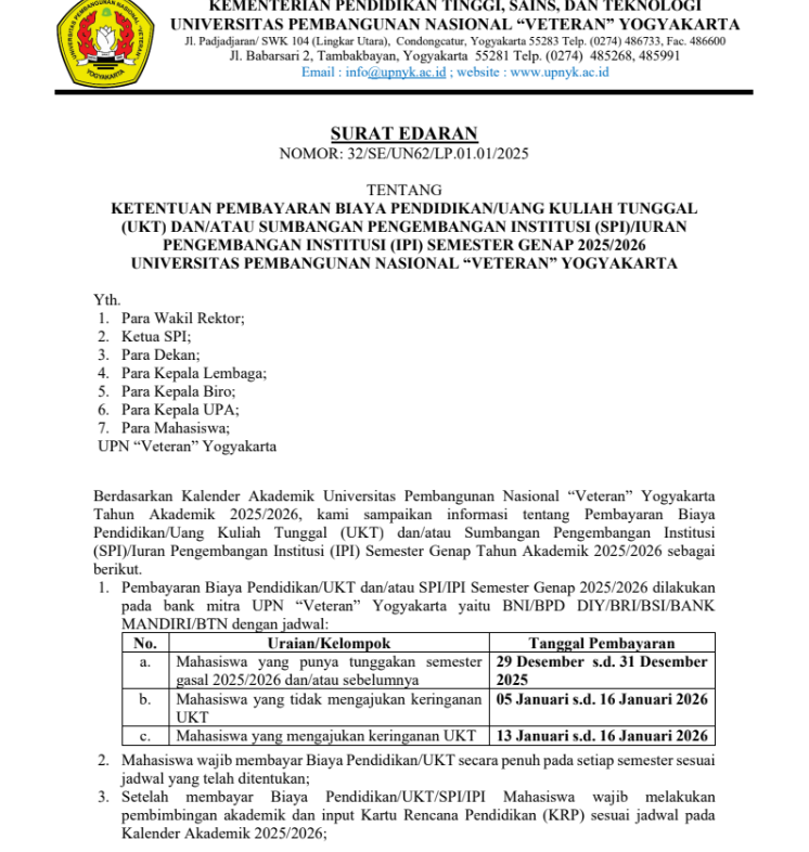 UPN VETERAN Yogyakarta